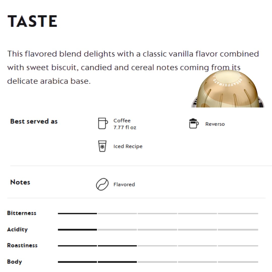 Generic Decaffeinato pods on a cup image showcasing rich aroma and decaf flavor.