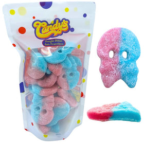 Generic Dizzy Skulls foam candy pack shot—vegan-friendly Swedish sweet for parties.