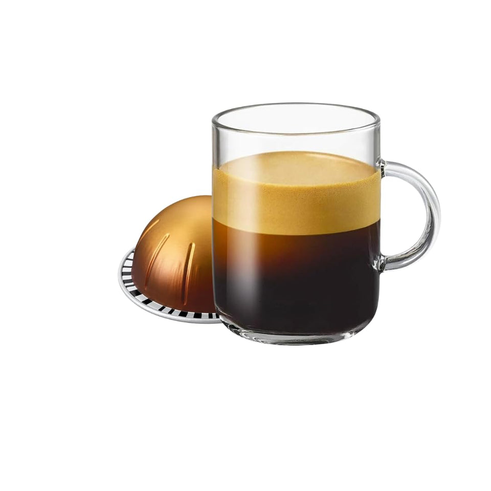 Generic Double Espresso pods packaging shows convenient 10-count Dolce blend for quick mornings