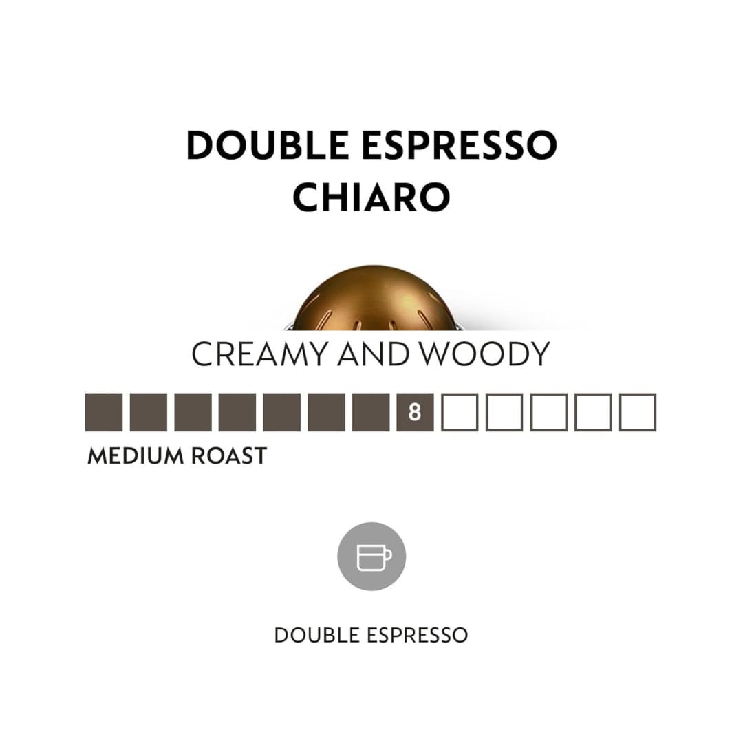 Generic Double Espresso Pods Chiaro with dark bold aroma for a rich morning.
