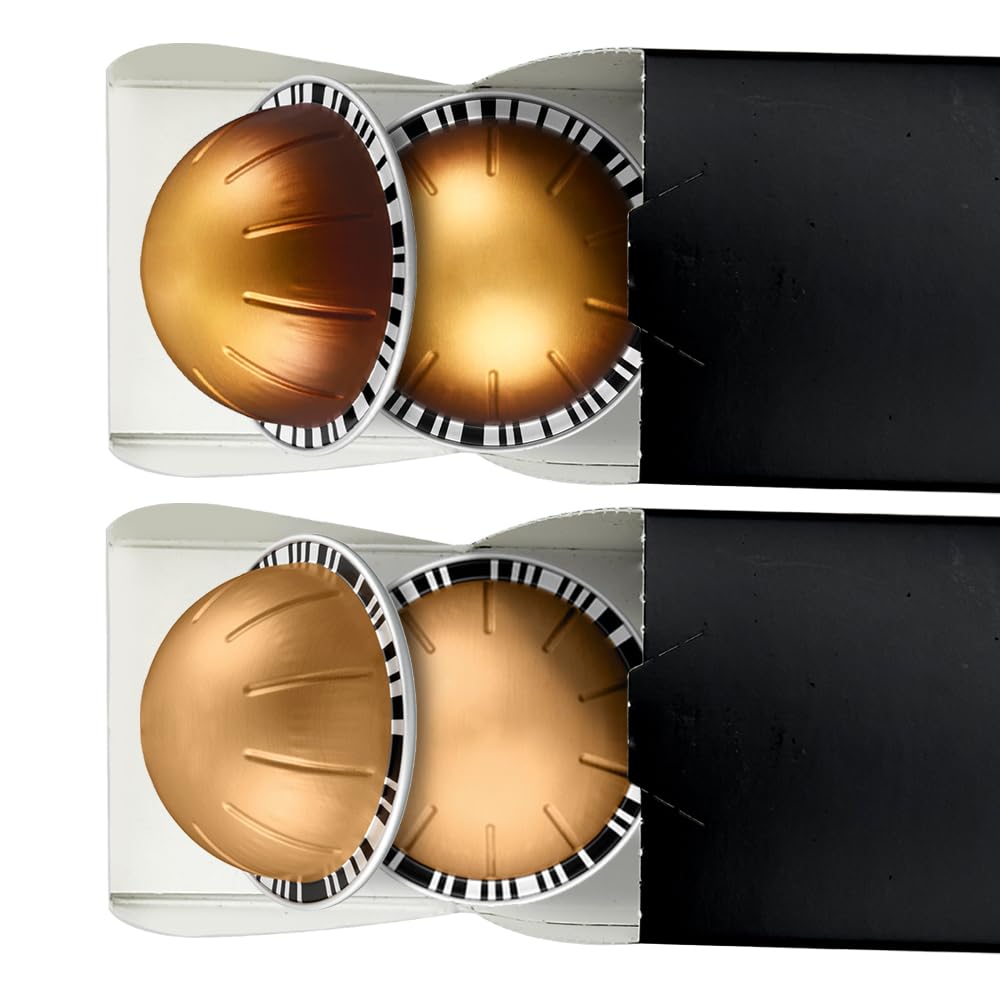Generic doppio-dolce espresso pod close-up with rich crema for a bold morning boost.