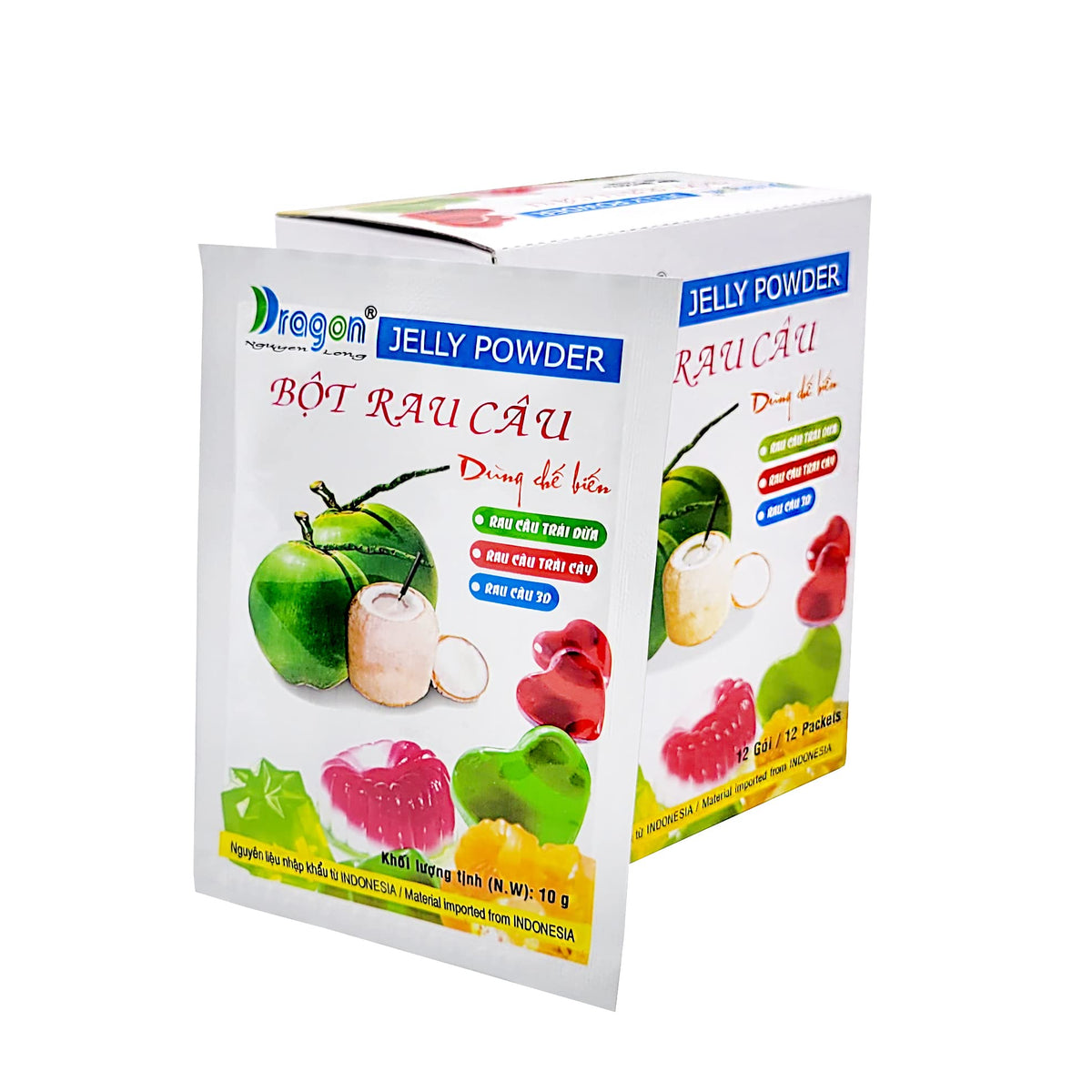 Generic Dragon jelly powder 10g pack for easy jelly dessert preparation