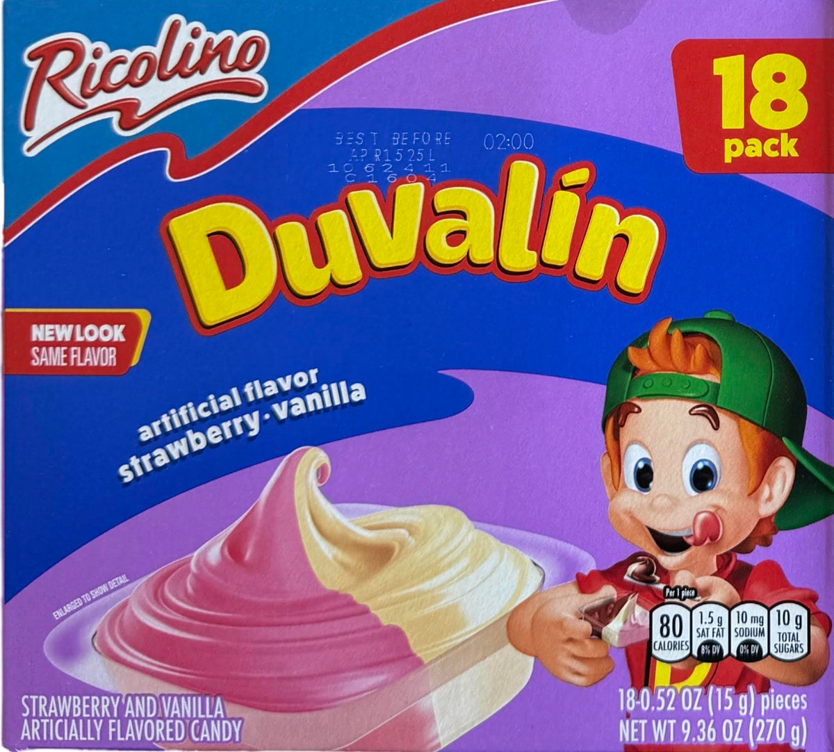 Generic Duvalin colorful packaging makes Mexican candy ideal for gifting.