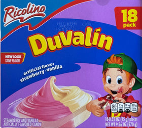 Generic Duvalin colorful packaging makes Mexican candy ideal for gifting.