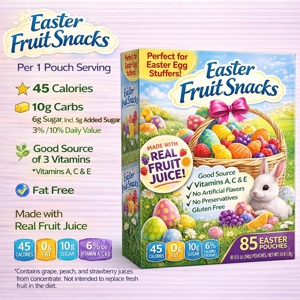 Generic Eater gummies ideal for Easter egg hunts with mess-free distribution