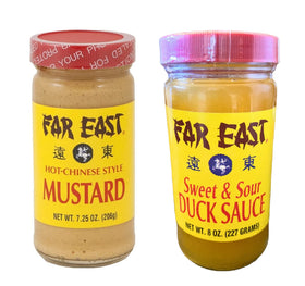 Generic Far East hot Chinese mustard jar with sealed lid for fresher flavor.