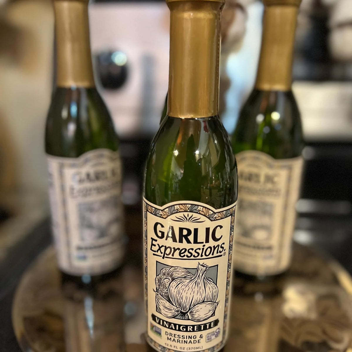 Generic Garlic Expressions vinaigrette bread dip ready for savory snacks.