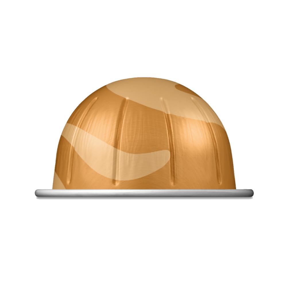 Generic Golden Caramel capsule closeup emphasizing creamy, biscuity flavor