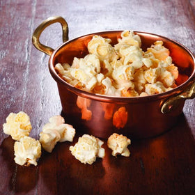 Generic Gourmet Popcorn seasonal packaging note highlight