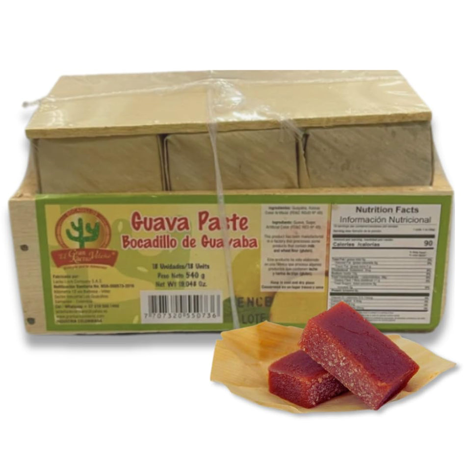 Generic Guava Paste Bocadillo Veleño package, traditional Colombian snack in a compact form