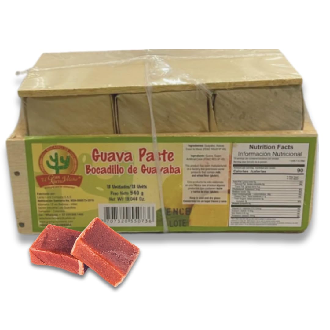 Generic Guava Paste Bocadillo Veleño rectangular bars ready to spread on bread