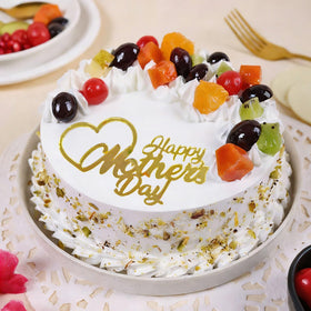 Generic Happy Mother's Day cake deco gold acrylic adds premium touch.