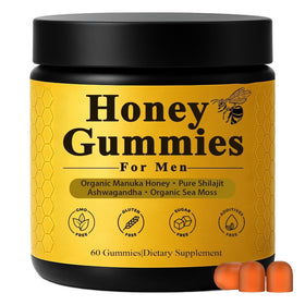 Generic Honey Gummies for Men packaging shows a convenient, shelf-ready box.