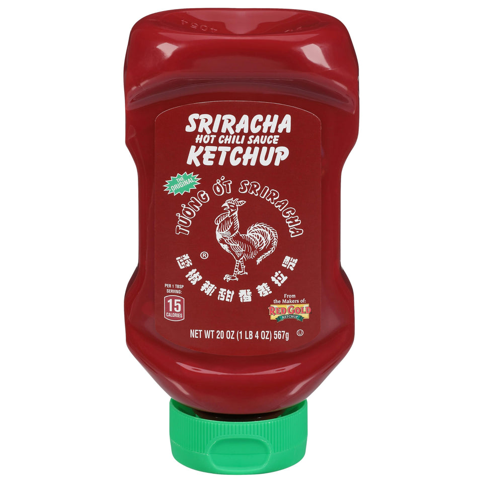 Generic H.uy Fong Sriracha Style Ketchup bottle, bold and versatile for marinades and dipping.