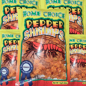Generic Jamaican Peppered Shimps pack shot for quick, savory snacking