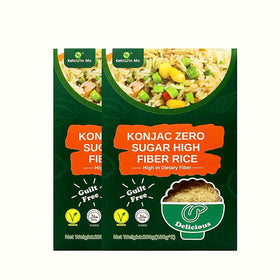 Ketoslim Mo 2-pack front view, high-fiber konnyaku rice for a low-calorie base.