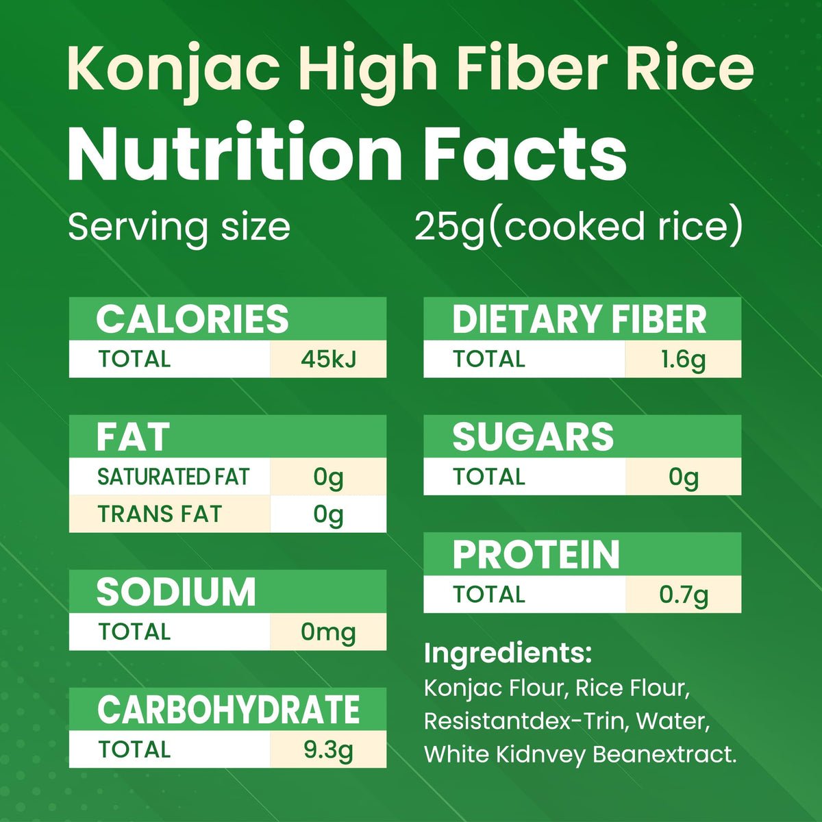 Generic Ketoslim Mo konnyaku rice vegan product, plant-based fiber ideal for everyday dishes.
