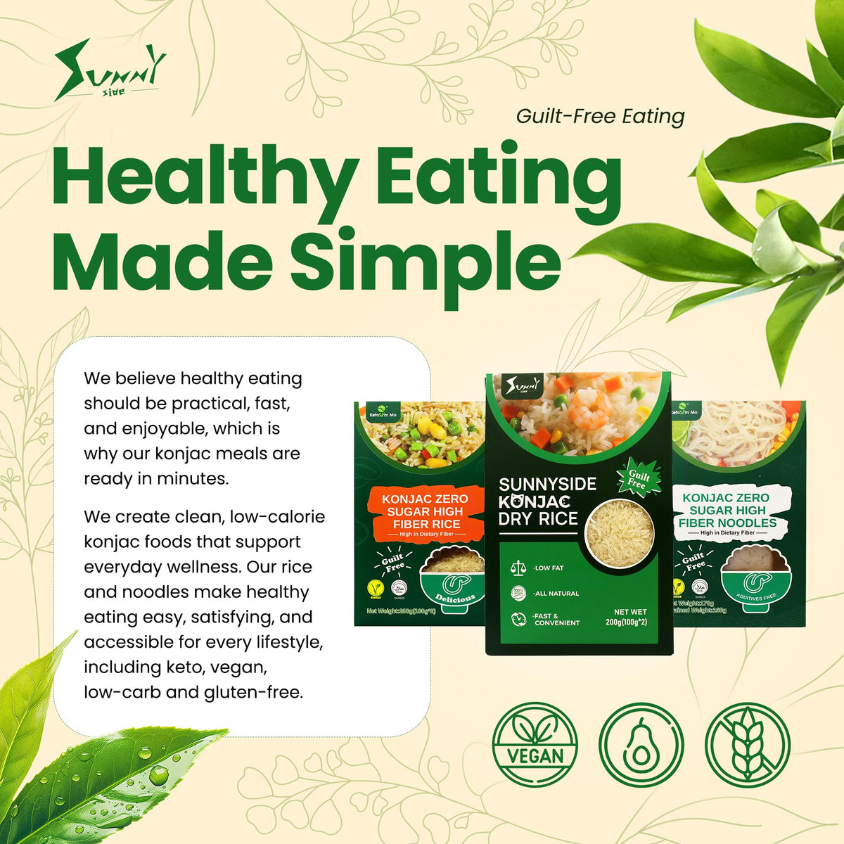 Ketoslim Mo low-carb base for bowls and stir-fries.