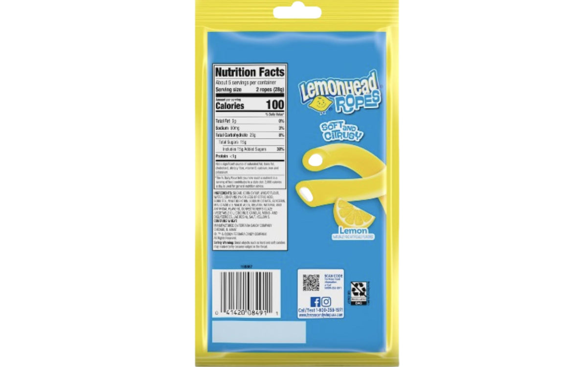Generic Lemon Ropes vibrant yellow color close-up for eye-catching appeal.