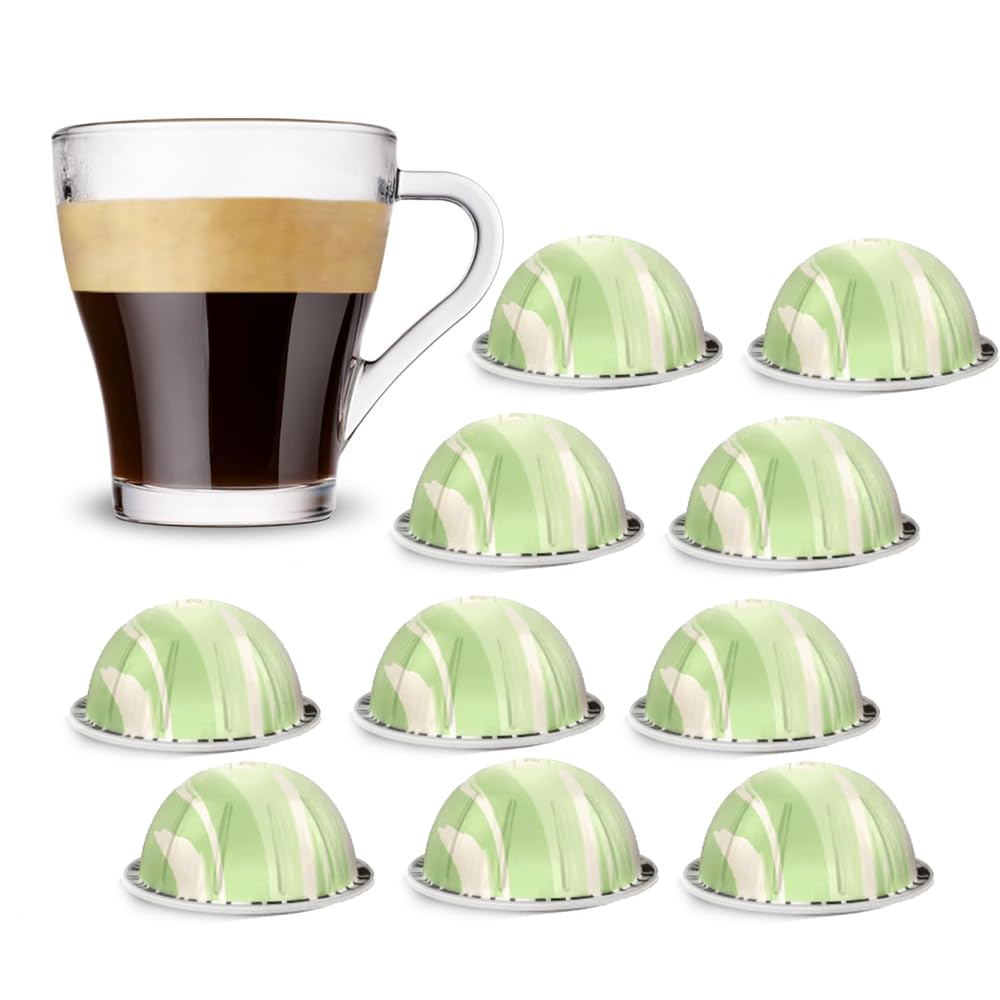 Generic Limited Edition Pistachio Vanilla over-ice coffee pods packshot highlighting refreshing summer flavor