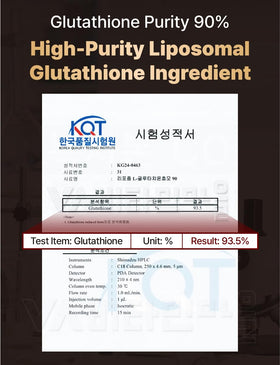 Generic Liposomal Glutathione Ever Film dissolving on tongue, quick absorption.