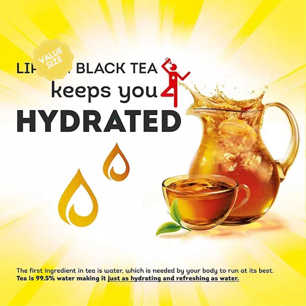 Liptonnnsss tea bags resting in Stay Fresh tray preserving flavor and aroma.