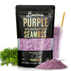 Generic Luscious Purple Sea Moss Powder jar blends easily into smoothies