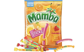 Generic Mamba Beach Sticks banana flavor chewy candy for desk breaks