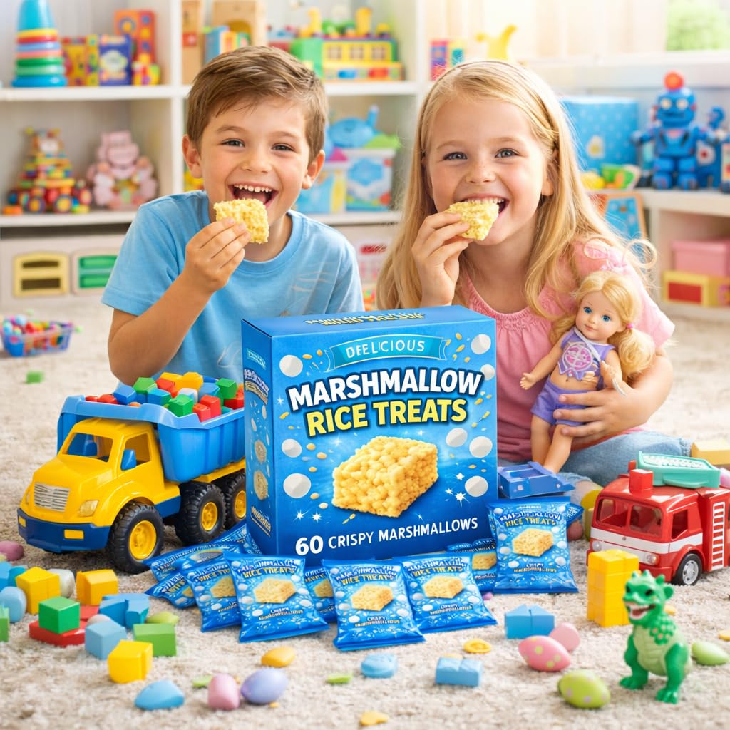 Generic Marshmallow Rice Crispy Treats classroom sharing ready for rewards and celebrations