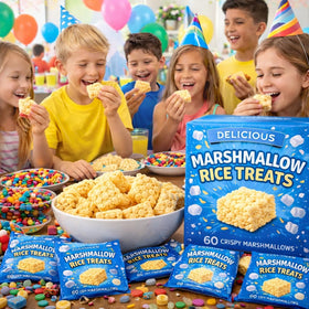 Generic Marshmallow Rice Crispy Treats individually wrapped portions for mess-free distribution at events