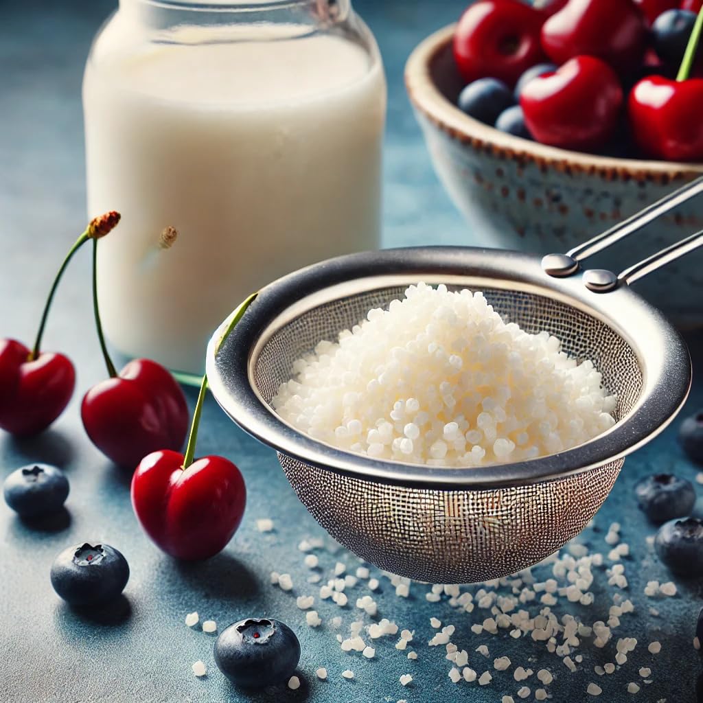 Generic Milk Kefir Grains Starter closeup showing reusable starter culture