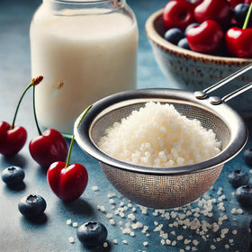 Generic Milk Kefir Grains Starter closeup showing reusable starter culture