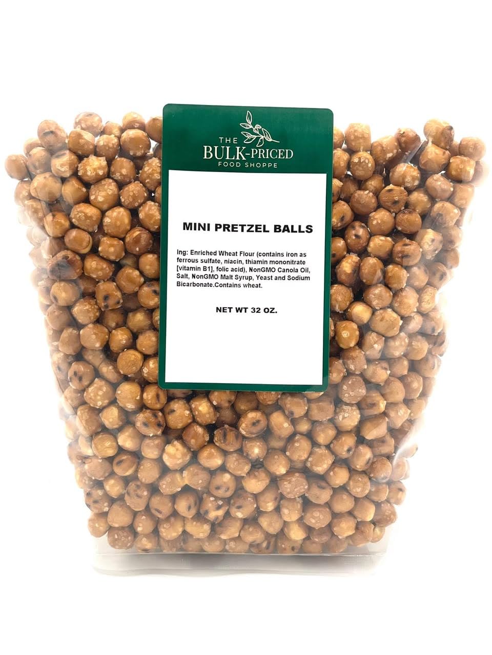 Generic Mini Pretzel Balls in a resealable bag for fresh snacking on the go.