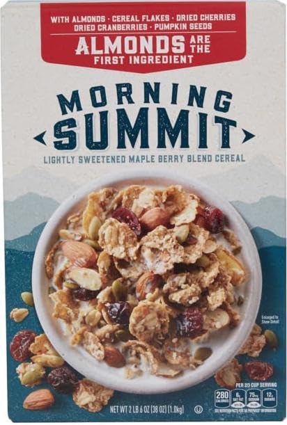 Generic Morning Summit Granola 2-pack bundle with almonds and dried fruit, ideal for quick breakfasts.