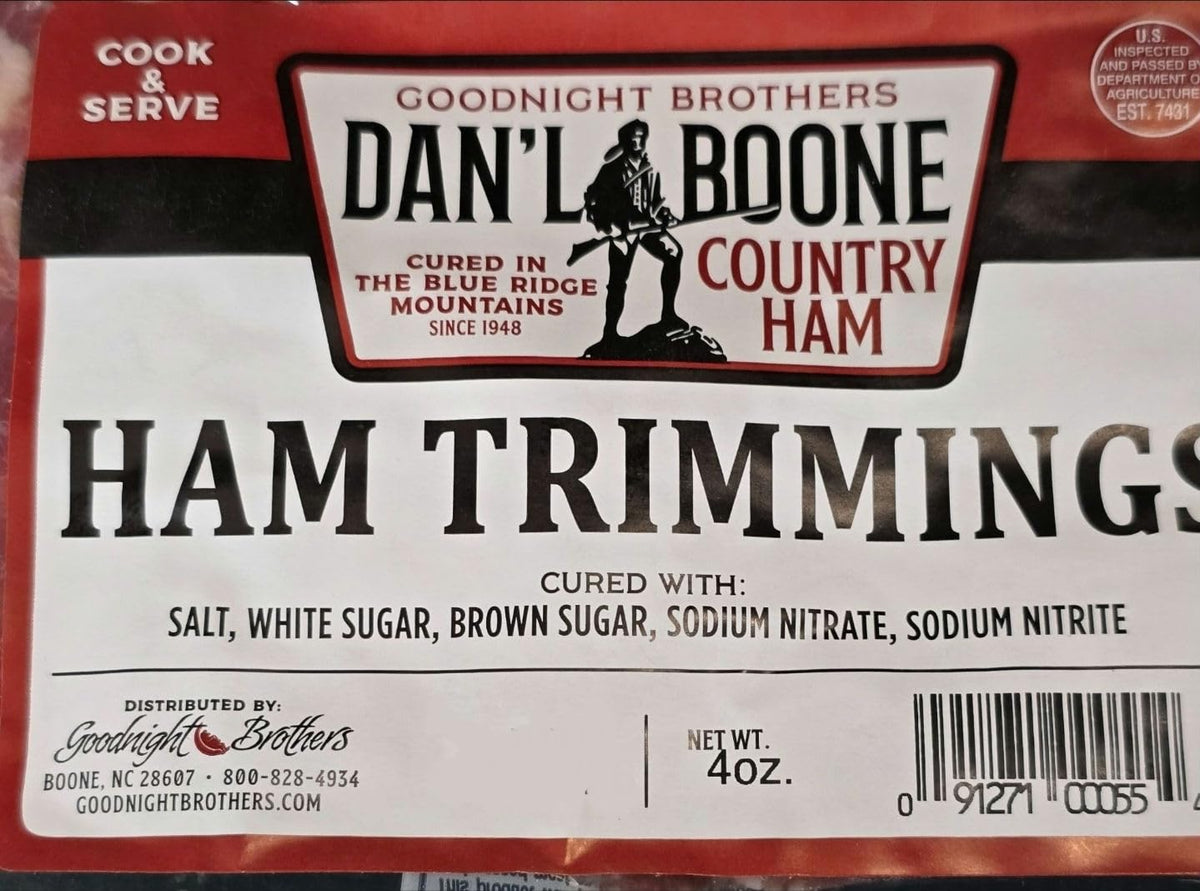 Generic North Carolina Mountain Ham Trimmings crumbles perfect for salads and toppings.