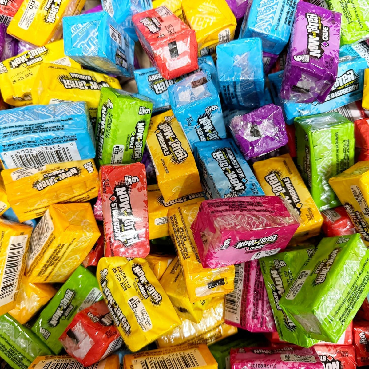 Now and Later flavor collection, colorful assortment for events and bowls.