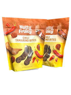 Generic Nutty and Fruity Chili Tamarind Bites close-up, tangy fruit and spice ready to enjoy.
