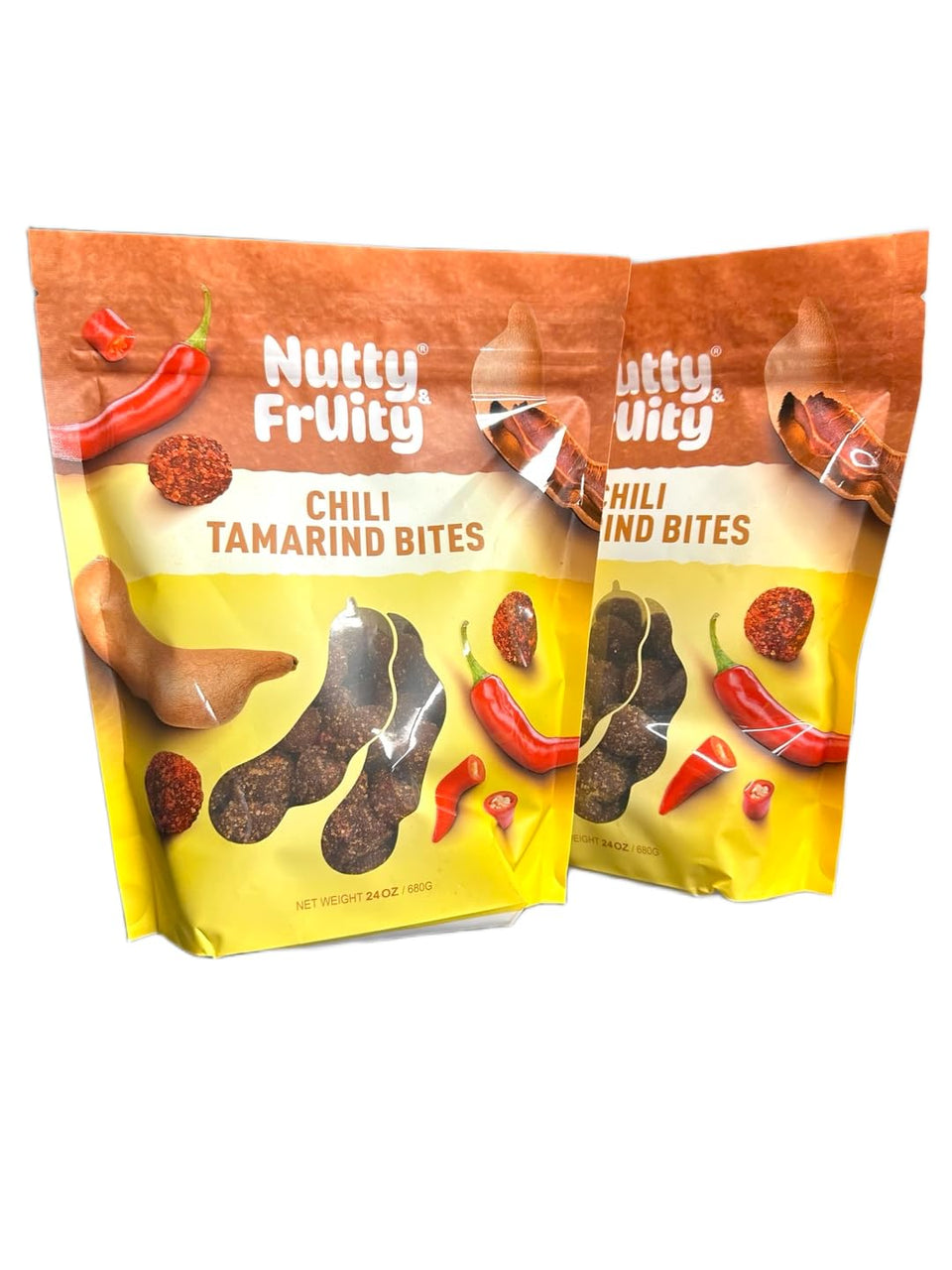 Generic Nutty and Fruity Chili Tamarind Bites close-up, tangy fruit and spice ready to enjoy.