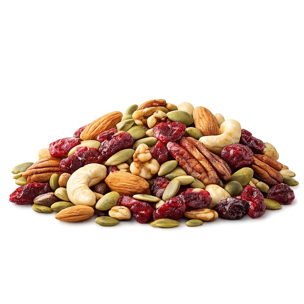 Generic Omega3 Trail Mix contains no artificial flavors or colors.