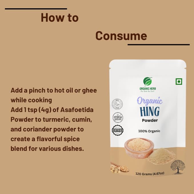 Generic Hing powder 50g scoop pour, boosts flavor in dals and curries.