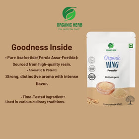 Generic Organic Hing Powder airtight container seals freshness and potency.
