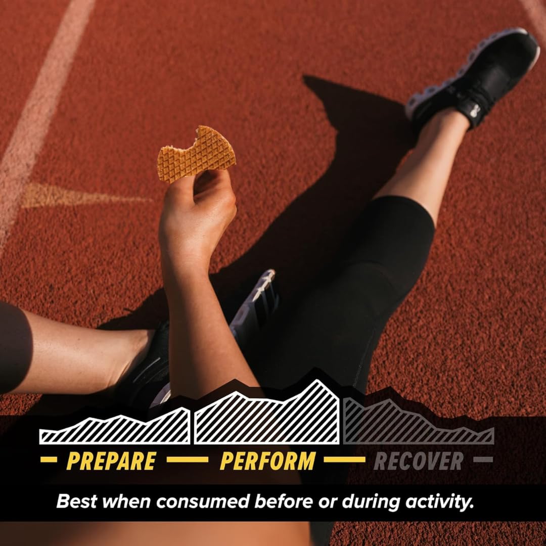 Generic Organic Honey Waffle Stroopwafels on-the-go scene for quick energy between sets