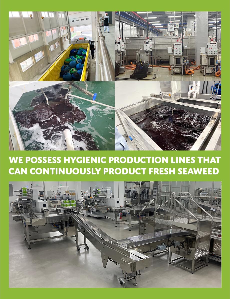 Generic organic seaweed sheets suited for deli prep and meals