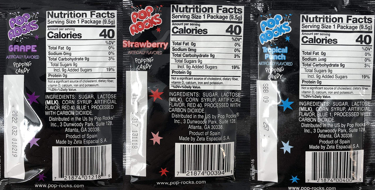 Generic Pop Rocks bulk party favorites collection colors and sounds