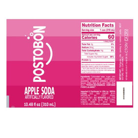 Postobón Manzana can pouring, ideal for gatherings and sharing.
