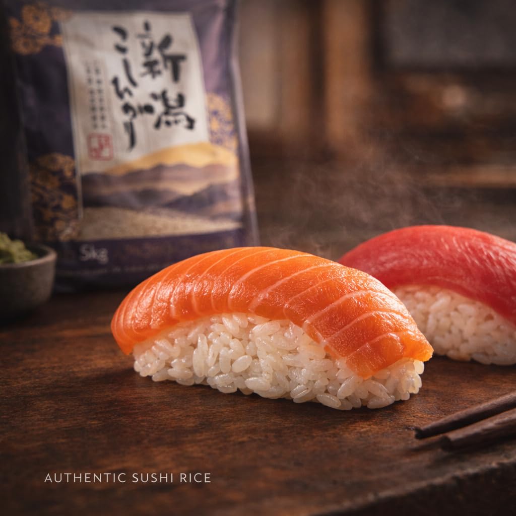 Generic Premium Koshihikari Rice Niigata donburi bowl featuring well separated grains