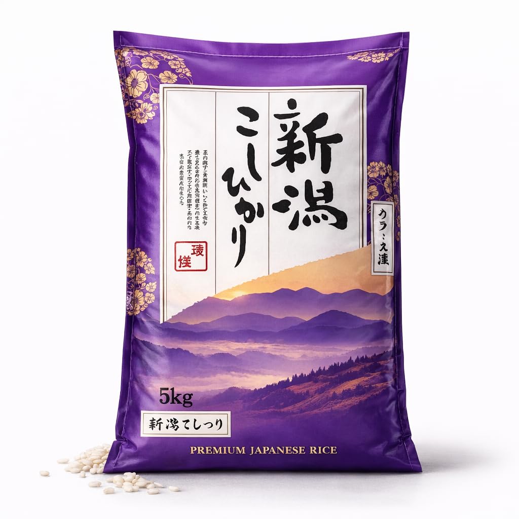 Generic Premium Koshihikari Rice Niigata front package highlights premium grain for refined meals
