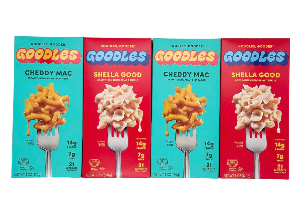 Privé Goodles Shella Good box ready to heat for a kid-friendly meal.
