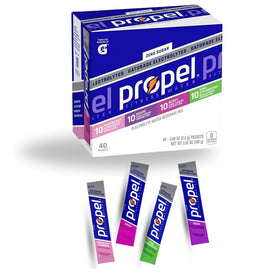 Generic Propel raspberry-lemonade packet ready to mix for quick hydration