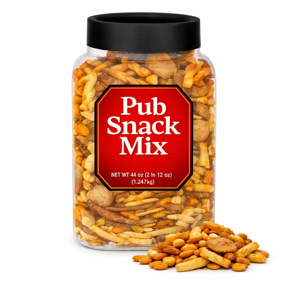 Generic Pub Snack Mix honey mustard twistix in a bowl, perfect for gatherings.